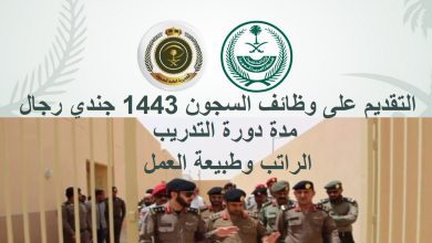 شروط التقديم على وظايف السجون 1443 والخطوات