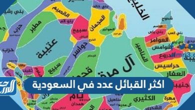 اكثر القبائل عدد في السعودية