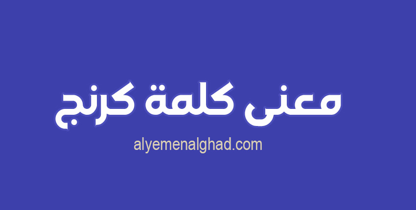 ما هو معنى كلمة كرنج بالإنجليزي وكيفية استخدامها في المواقف اليومية